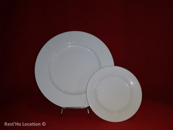 Assiette porcelaine blanche