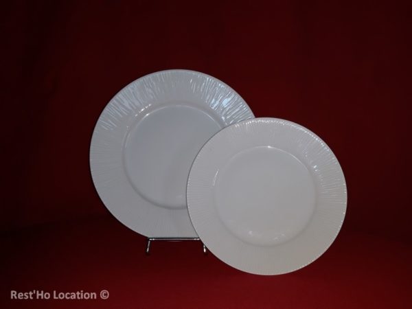 Assiette porcelaine paille